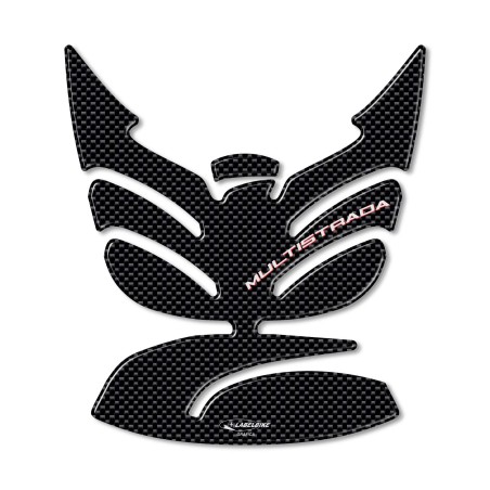PARASERBATOIO in gel 3D CARBON LOOK compatibile per MOTO DUCATI MULTISTRADA 1260